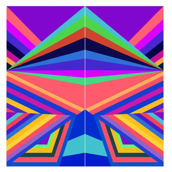 Векторный Красочный Геометрический Кривой Фон Подачи — стоковый вектор
