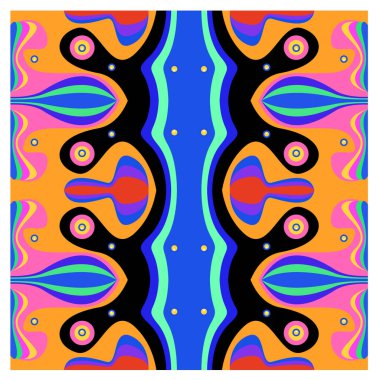 Kaynak için vektör renkli geometrik ve eğri arkaplan deseni