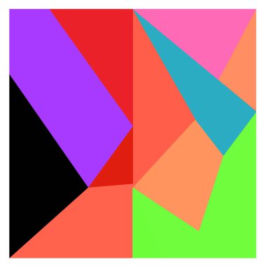 Kaynak için vektör renkli geometrik ve eğri arkaplan deseni