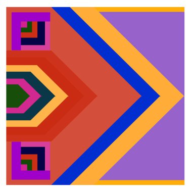 Kaynak için vektör renkli geometrik ve eğri arkaplan deseni