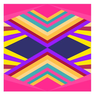 Kaynak için vektör renkli geometrik ve eğri arkaplan deseni