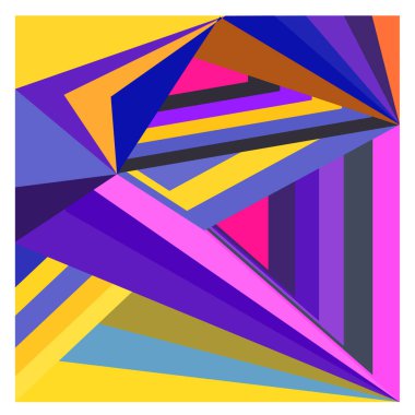 Kaynak için vektör renkli geometrik ve eğri arkaplan deseni