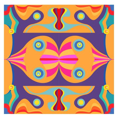 Kaynak için vektör renkli geometrik ve eğri arkaplan deseni