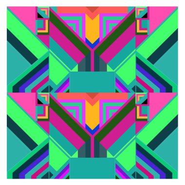 Kaynak için vektör renkli geometrik ve eğri arkaplan deseni