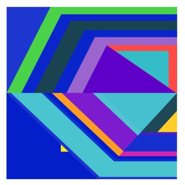 Kaynak için vektör renkli geometrik ve eğri arkaplan deseni