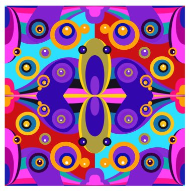 Kaynak için vektör renkli geometrik ve eğri arkaplan deseni