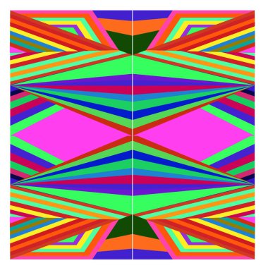 Kaynak için vektör renkli geometrik ve eğri arkaplan deseni