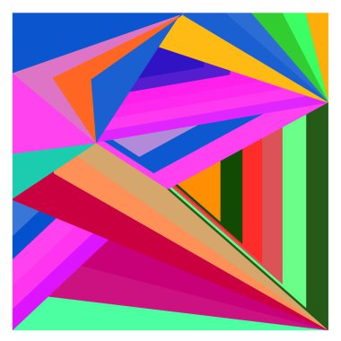 Kaynak için vektör renkli geometrik ve eğri arkaplan deseni