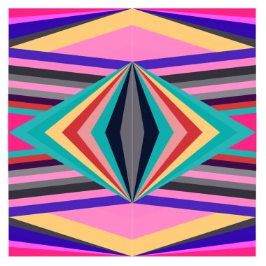 Kaynak için vektör renkli geometrik ve eğri arkaplan deseni