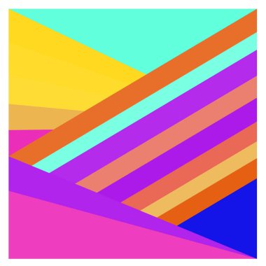 Kaynak için vektör renkli geometrik ve eğri arkaplan deseni