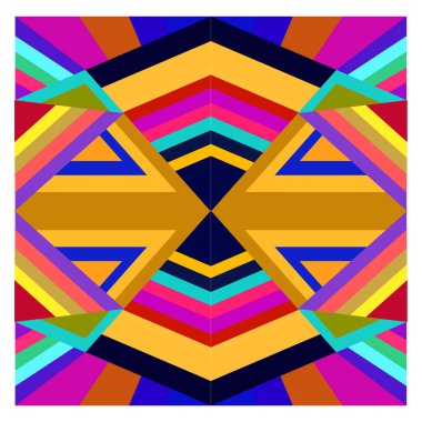 Kaynak için vektör renkli geometrik ve eğri arkaplan deseni