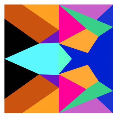 Kaynak için vektör renkli geometrik ve eğri arkaplan deseni