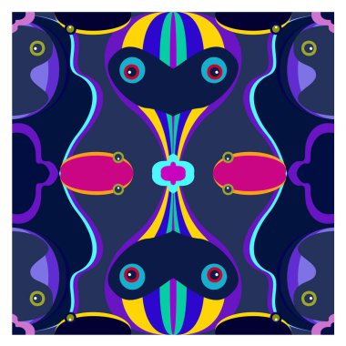 Kaynak için vektör renkli geometrik ve eğri arkaplan deseni