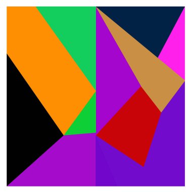 Kaynak için vektör renkli geometrik ve eğri arkaplan deseni