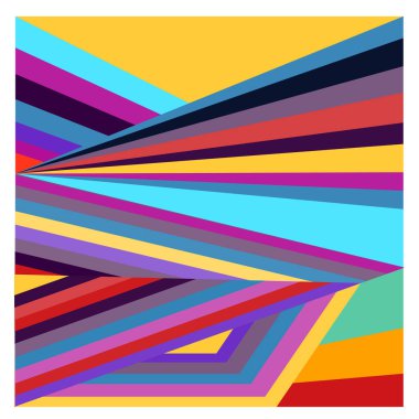 Kaynak için vektör renkli geometrik ve eğri arkaplan deseni