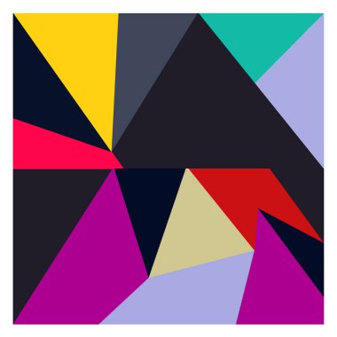 Kaynak için vektör renkli geometrik ve eğri arkaplan deseni