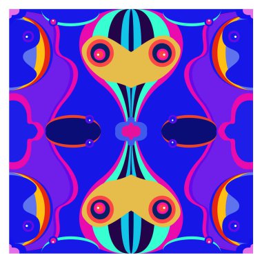 Kaynak için vektör renkli geometrik ve eğri arkaplan deseni