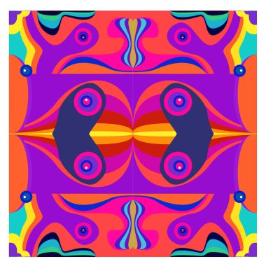 Kaynak için vektör renkli geometrik ve eğri arkaplan deseni