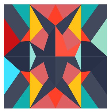 Kaynak için vektör renkli geometrik ve eğri arkaplan deseni