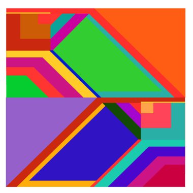 Kaynak için vektör renkli geometrik ve eğri arkaplan deseni