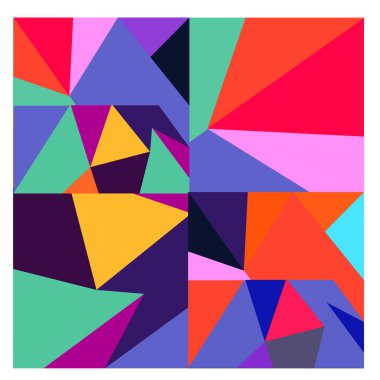 Kaynak için vektör renkli geometrik ve eğri arkaplan deseni