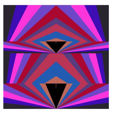 Kaynak için vektör renkli geometrik ve eğri arkaplan deseni