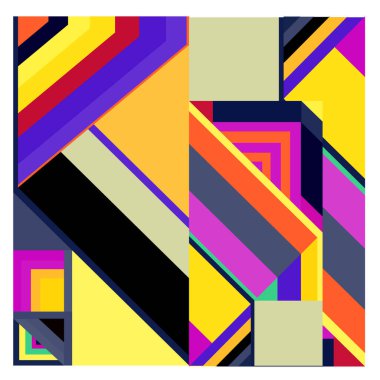 Kaynak için vektör renkli geometrik ve eğri arkaplan deseni