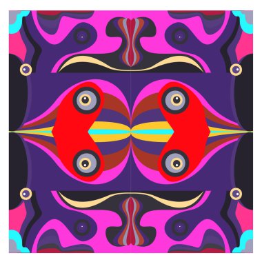 Kaynak için vektör renkli geometrik ve eğri arkaplan deseni