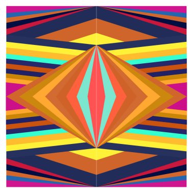 Kaynak için vektör renkli geometrik ve eğri arkaplan deseni