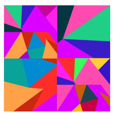 Kaynak için vektör renkli geometrik ve eğri arkaplan deseni