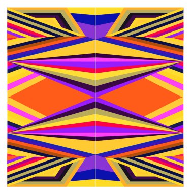 Kaynak için vektör renkli geometrik ve eğri arkaplan deseni