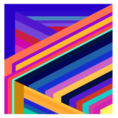 Kaynak için vektör renkli geometrik ve eğri arkaplan deseni