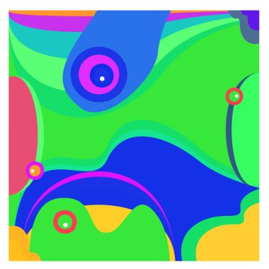 Kaynak için vektör renkli geometrik ve eğri arkaplan deseni