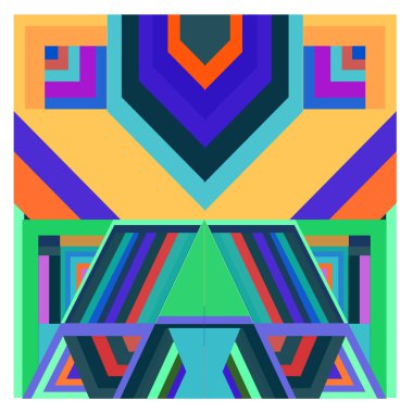 Kaynak için vektör renkli geometrik ve eğri arkaplan deseni