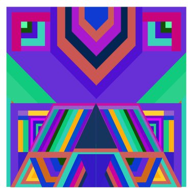 Kaynak için vektör renkli geometrik ve eğri arkaplan deseni