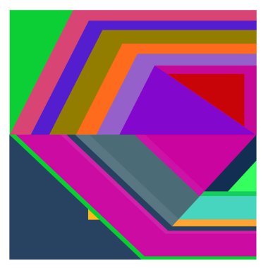 Kaynak için vektör renkli geometrik ve eğri arkaplan deseni