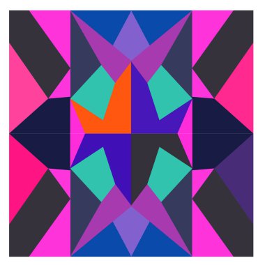 Kaynak için vektör renkli geometrik ve eğri arkaplan deseni