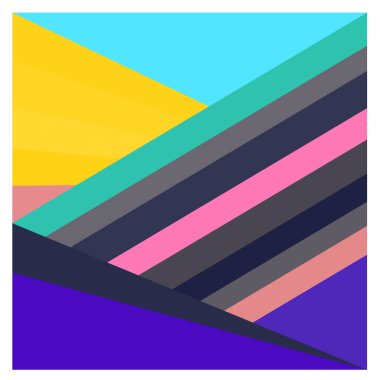 Kaynak için vektör renkli geometrik ve eğri arkaplan deseni