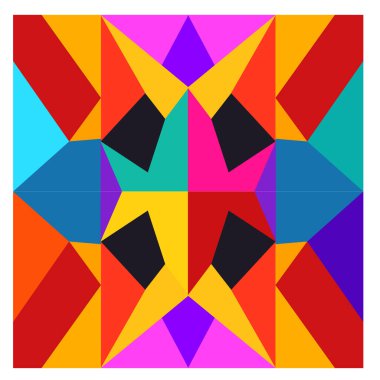 Kaynak için vektör renkli geometrik ve eğri arkaplan deseni