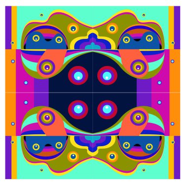 Kaynak için vektör renkli geometrik ve eğri arkaplan deseni