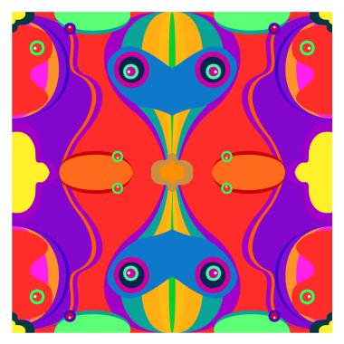 Kaynak için vektör renkli geometrik ve eğri arkaplan deseni