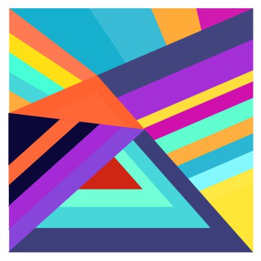 Kaynak için vektör renkli geometrik ve eğri arkaplan deseni