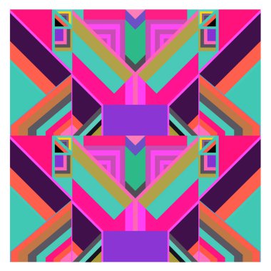 Kaynak için vektör renkli geometrik ve eğri arkaplan deseni