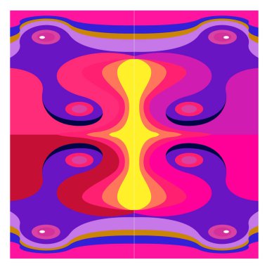 Kaynak için vektör renkli geometrik ve eğri arkaplan deseni