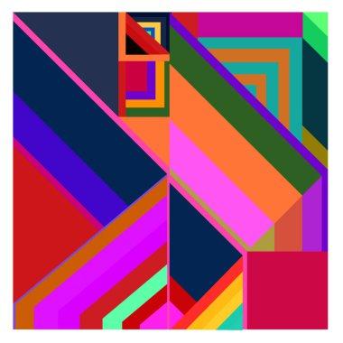 Kaynak için vektör renkli geometrik ve eğri arkaplan deseni