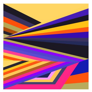 Kaynak için vektör renkli geometrik ve eğri arkaplan deseni