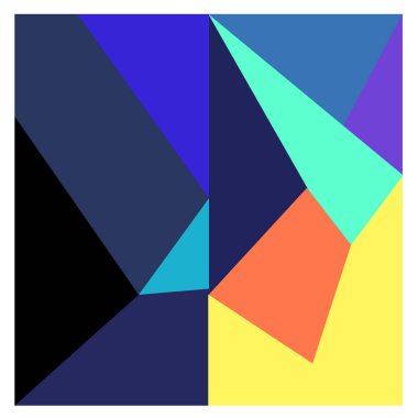 Kaynak için vektör renkli geometrik ve eğri arkaplan deseni