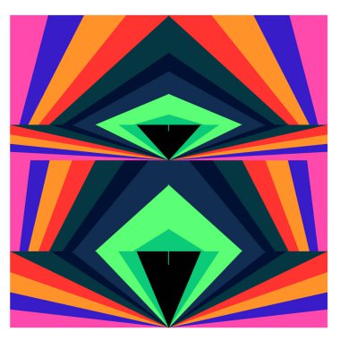 Kaynak için vektör renkli geometrik ve eğri arkaplan deseni