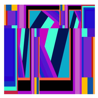 Kaynak için vektör renkli geometrik ve eğri arkaplan deseni