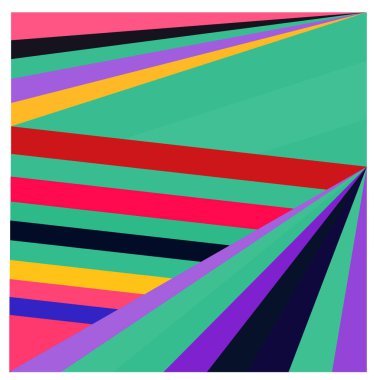 Kaynak için vektör renkli geometrik ve eğri arkaplan deseni